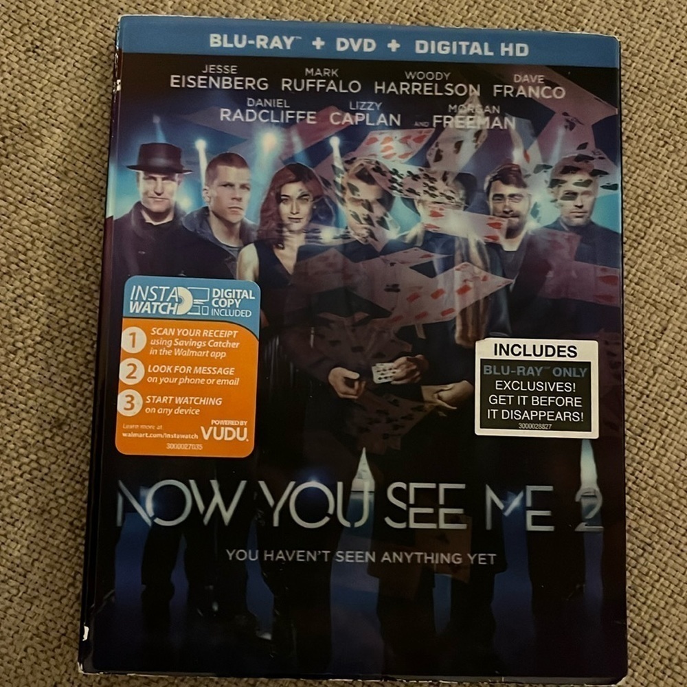 Now you see me blu ray DVD movie